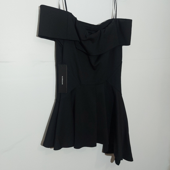 Lulus Black Off-The-Shoulder Top - Picture 9 of 14